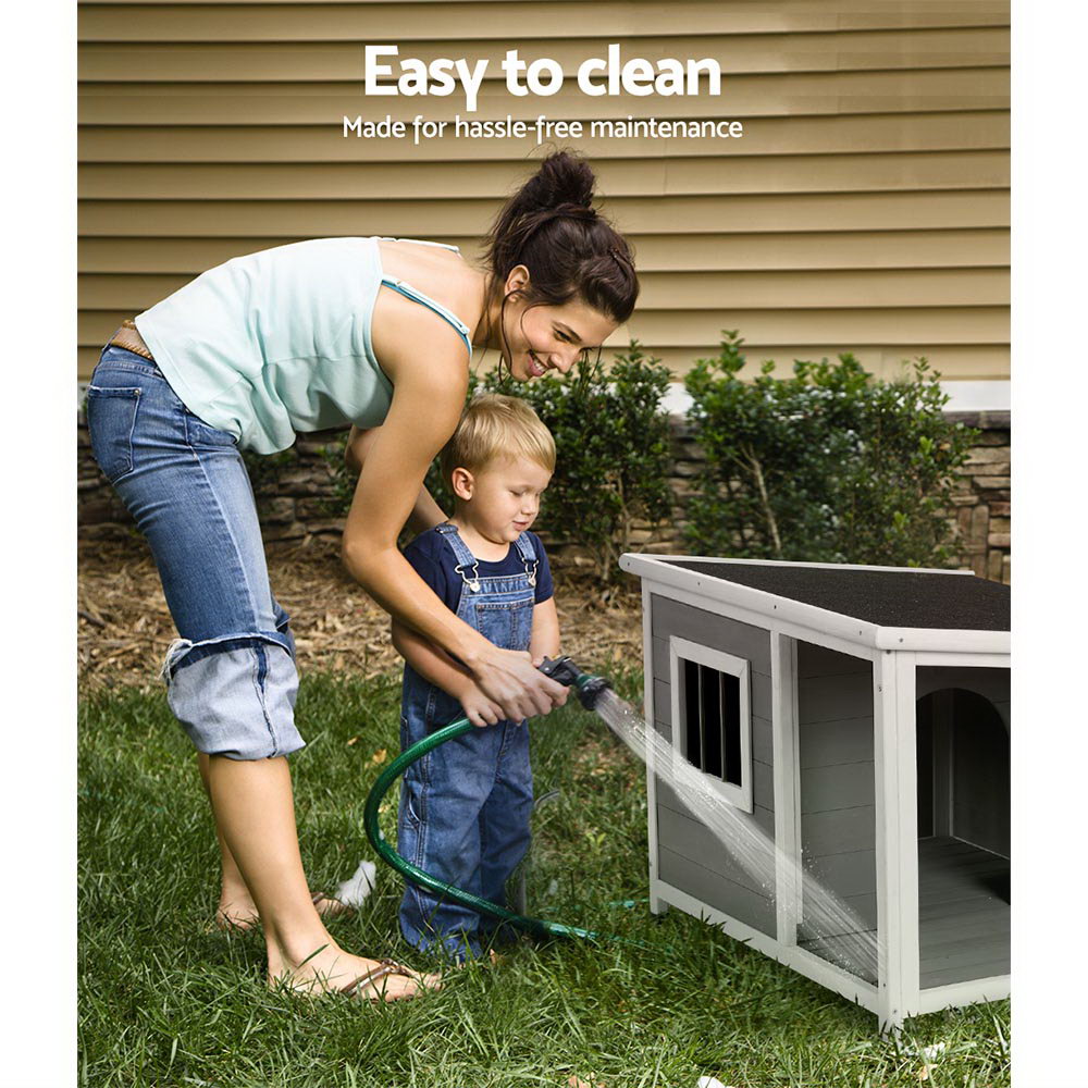 i.Pet Large Wooden Kennel House