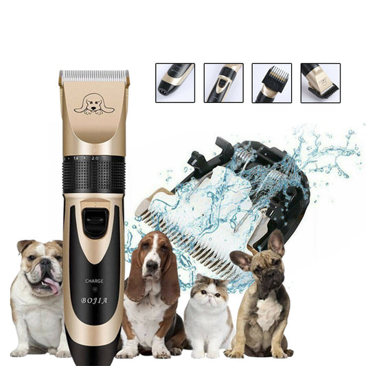 Cordless Clipper Pet Grooming Kit 4 Different Size Combs