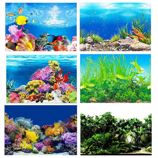 Aquarium Background Fish Tank Wallpaper - 50cmx102cm
