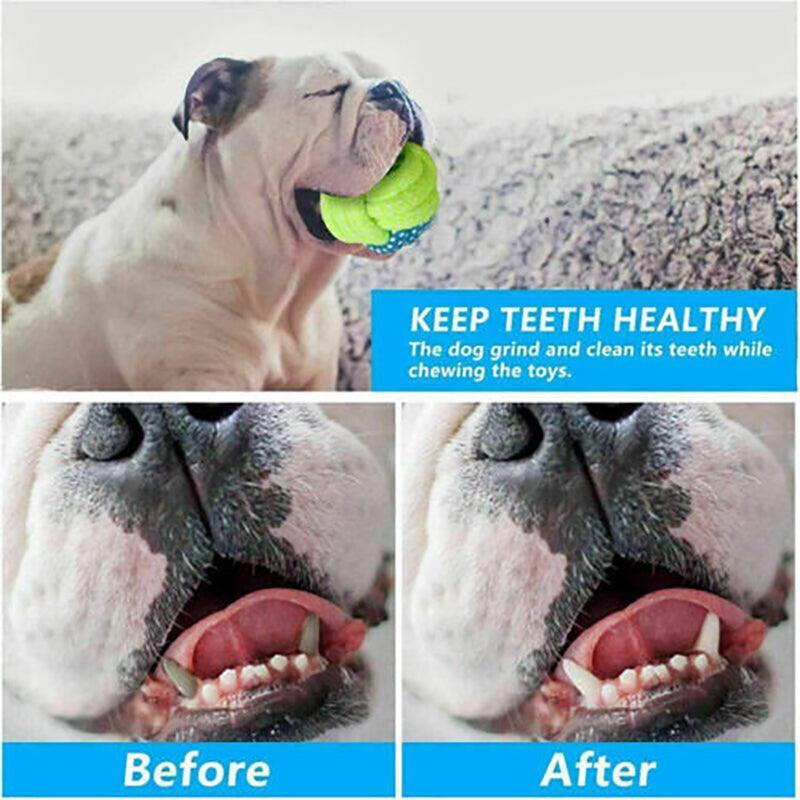 7PCS Dog Rope Chew Toys Set Cotton Knot Balls Puppy Teething Tug Training Toy