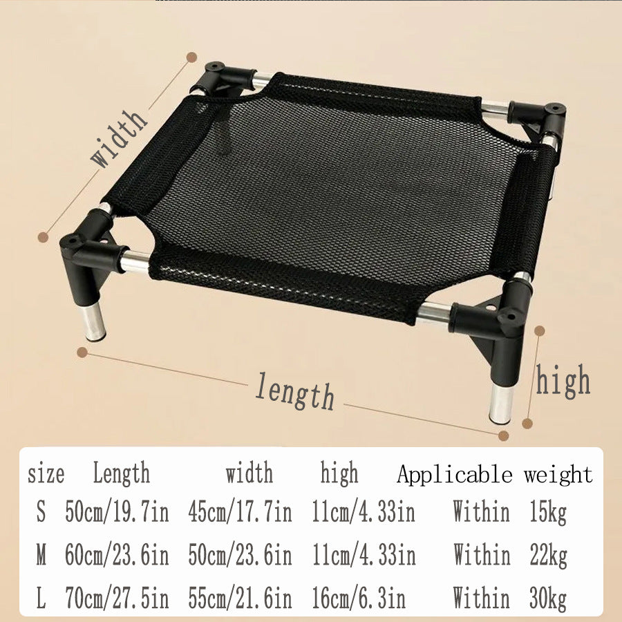 Breathable and Cooling Elevated Pet Bed - Perfect for Dogs, Provides Comfort and Airflow