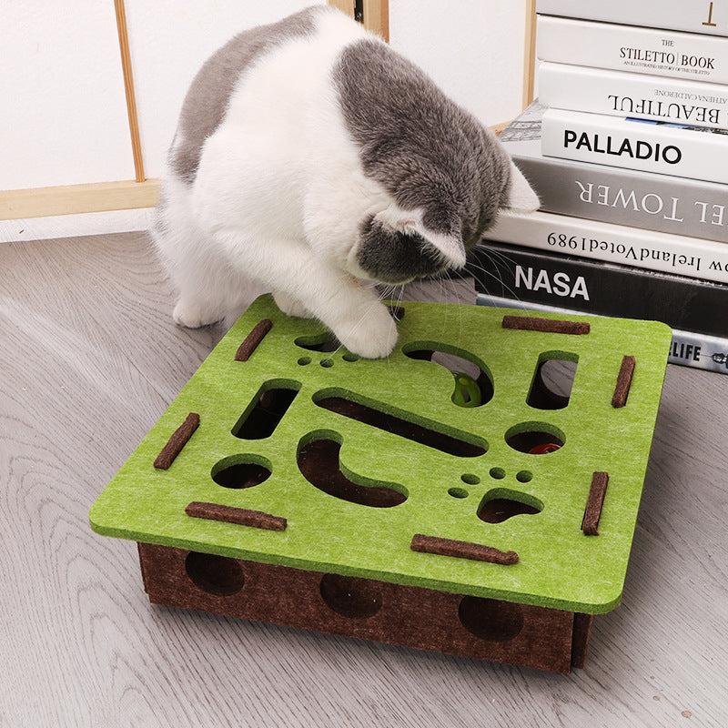 Square Shaped Felt Cat Puzzle