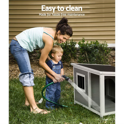 i.Pet Large Wooden Kennel House