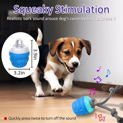 Interactive Dog Toys with Motion Activated, Squeaky Dog Toy Active Rolling Ball Wicked Ball for Daily Training  BLUE