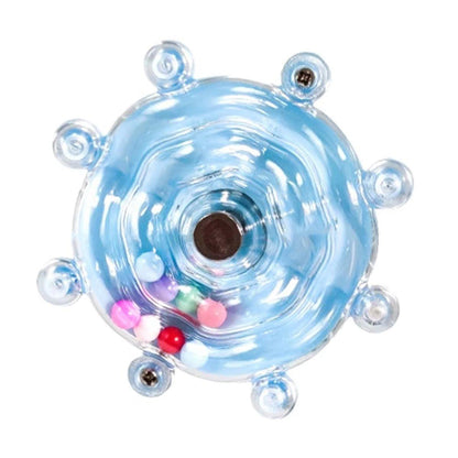 Interactive Parrot Spinning Wheel Stress Relief Toy for Small Birds Durable