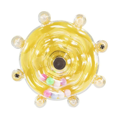 Interactive Parrot Spinning Wheel Stress Relief Toy for Small Birds Durable