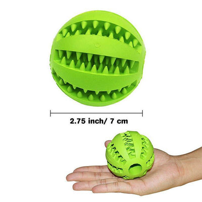 Dog Chew Toy Rubber Ball Treat Dispenser  - Large
