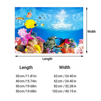 Aquarium Background Fish Tank Wallpaper - 50cmx82cm