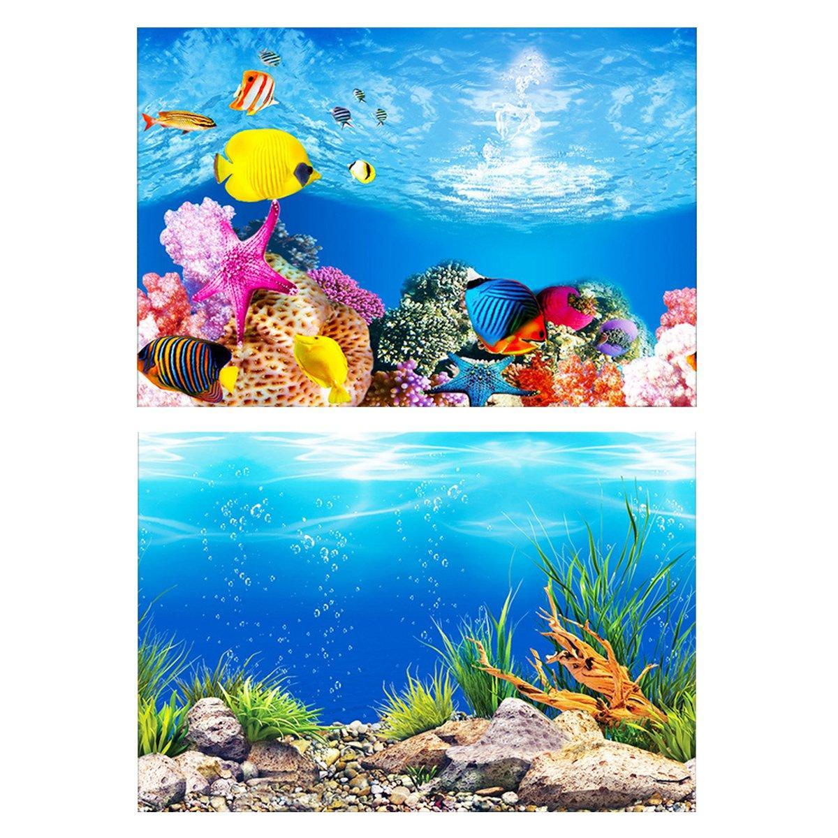 Aquarium Background Fish Tank Wallpaper - 50cmx82cm