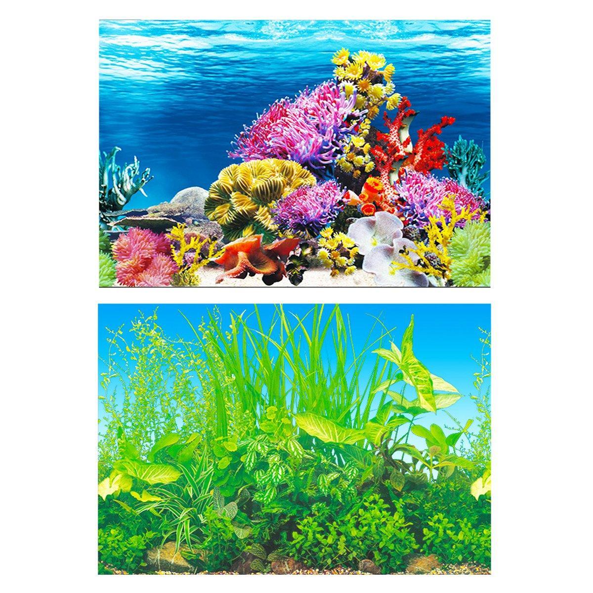 Aquarium Background Fish Tank Wallpaper  - 50cmx102cm