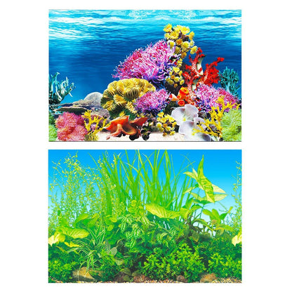 Aquarium Background Fish Tank Wallpaper  - 50cmx102cm