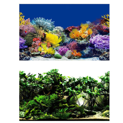 Aquarium Background Fish Tank Wallpaper  - 50cmx102cm
