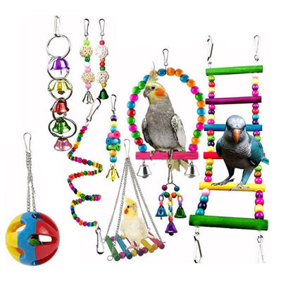 Bird Play Toys = 10 pieces