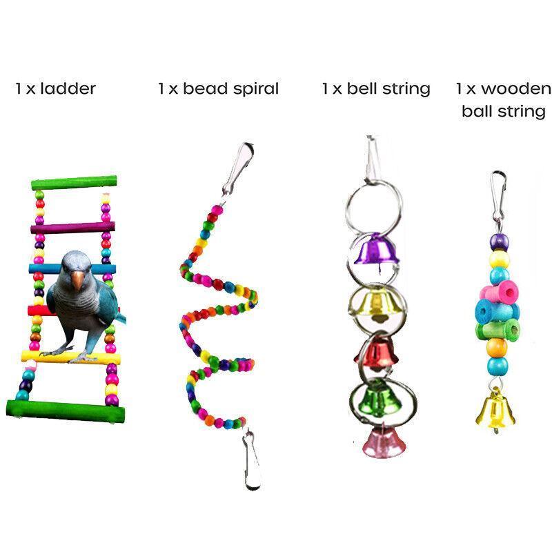 Bird Play Toys = 10 pieces