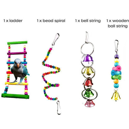 Bird Play Toys = 10 pieces