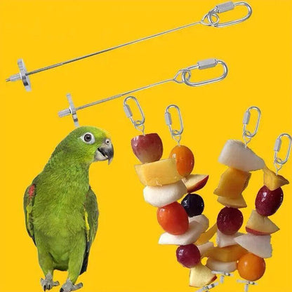 Stainless Steel Bird Fruit Holder/Skewer