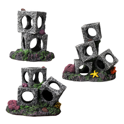 Fish Tank Square Stone Cave