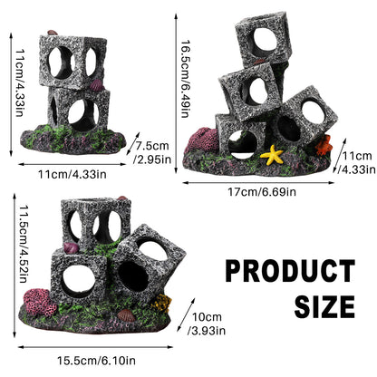 Fish Tank Square Stone Cave