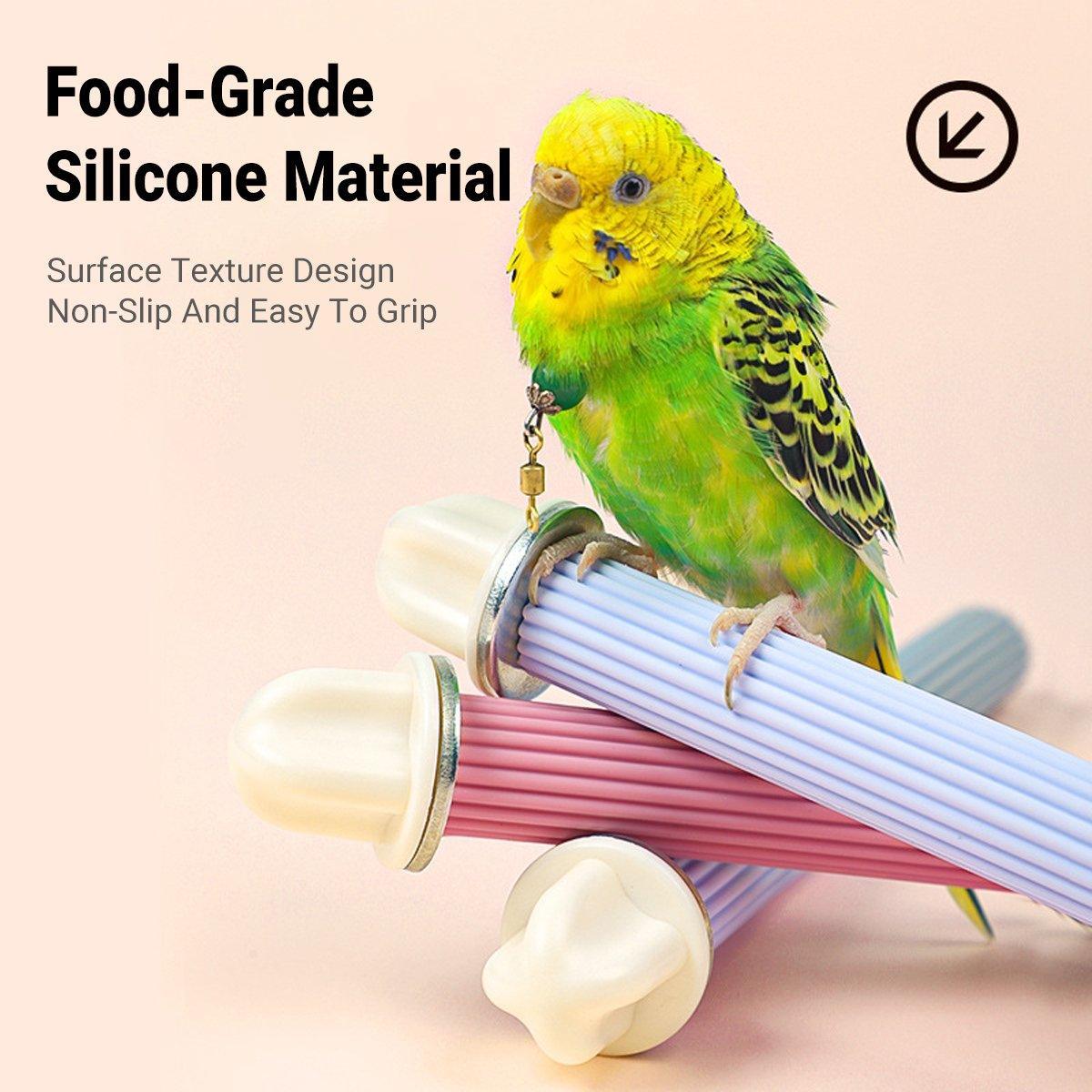 Non-Slip Silicone Bird Perch Stand Stick