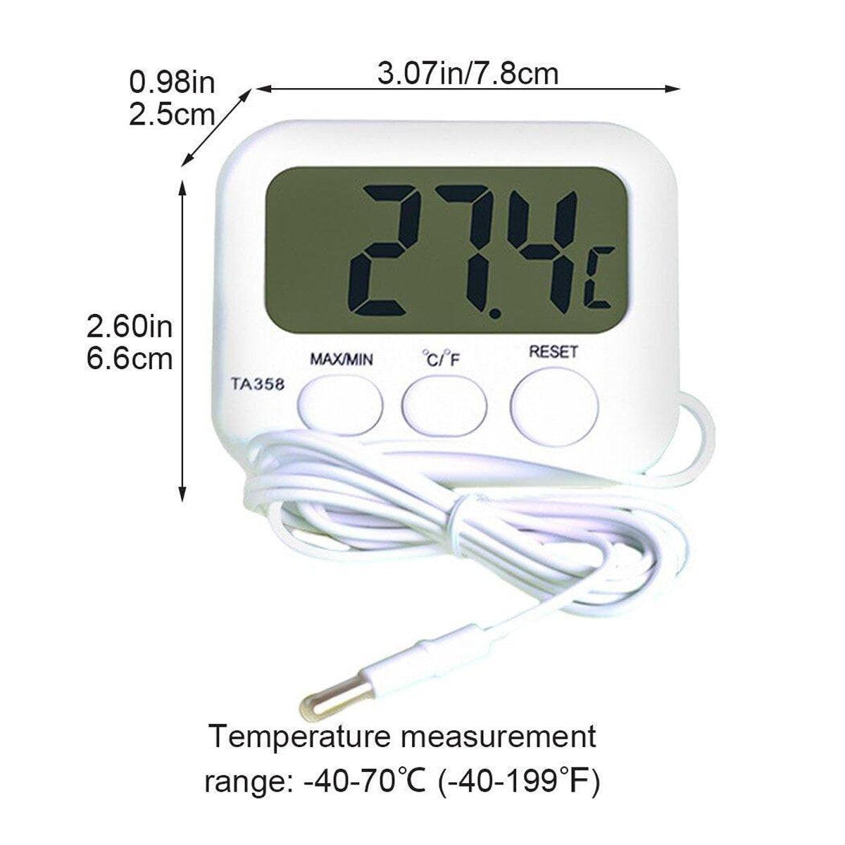 Digital Thermometer with Probe for Fish Tank