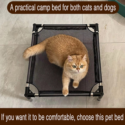 Breathable and Cooling Elevated Pet Bed - Perfect for Dogs, Provides Comfort and Airflow