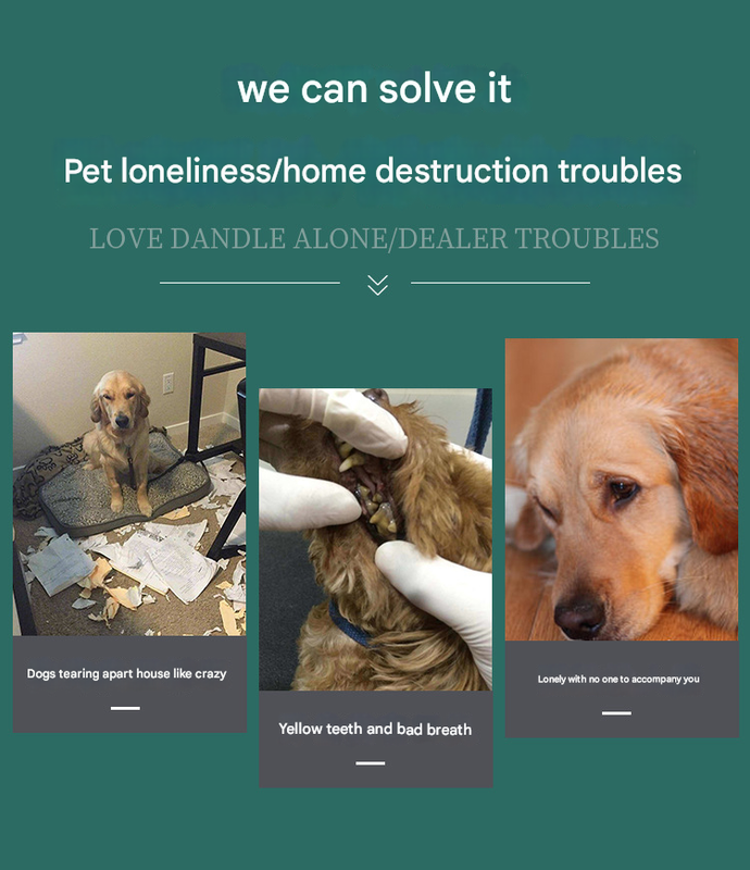 2-Piece Brown Long Neck Plush Dog Toy