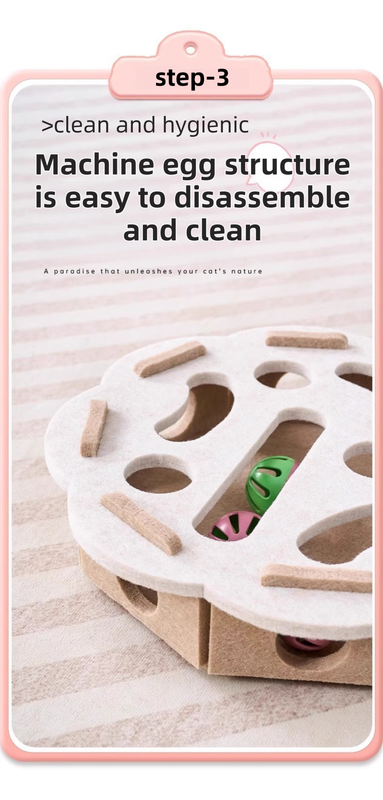 Square Shaped Felt Cat Puzzle