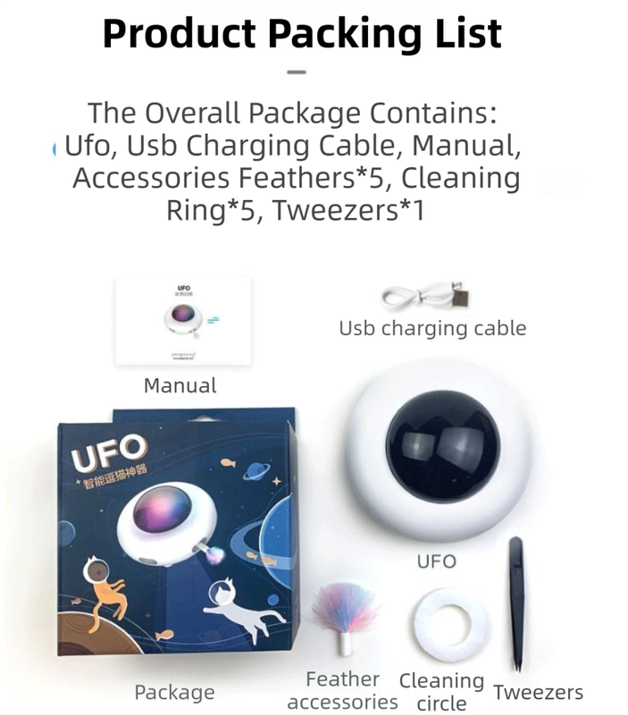 Smart Electric UFO Automatic Cat Toy