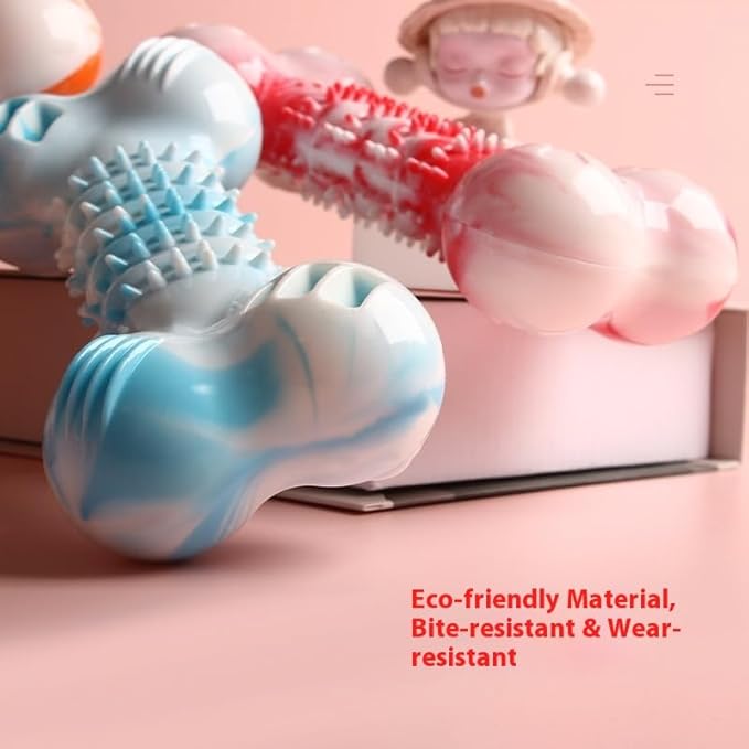 2-Pack Durable TPR Squeaky Dog Bone